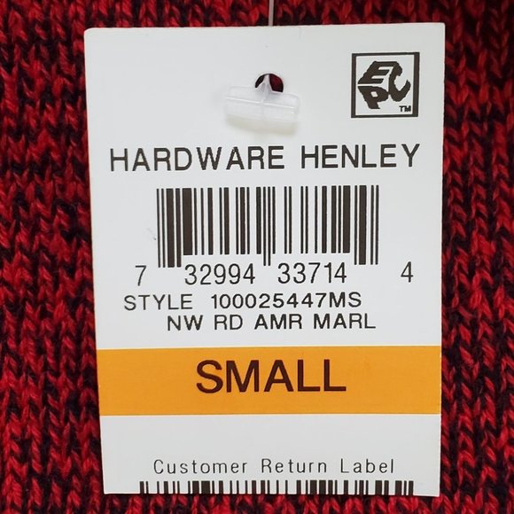 Karen Scott Marled Red Black Henley Sweater With Hardware NEW NWT Size S - Picture 13 of 13